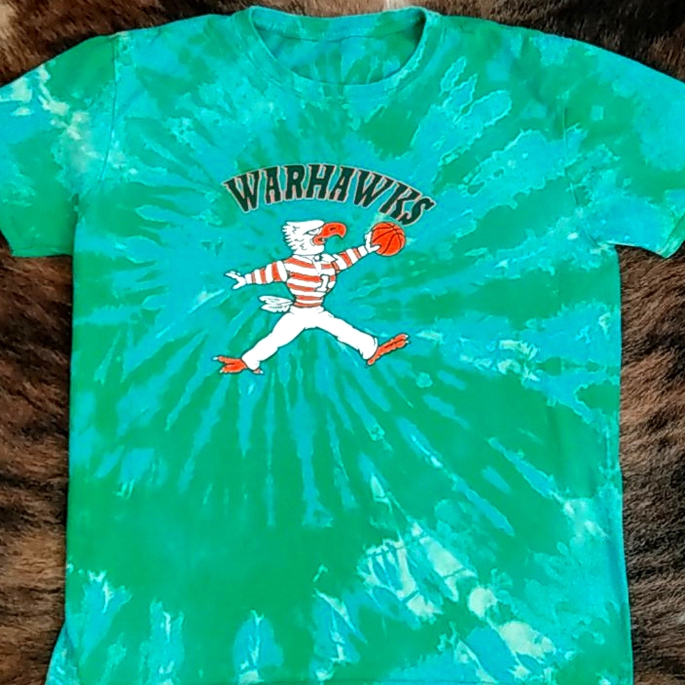 EUC Bleach Dye Warhawks Basketball T-Shirt